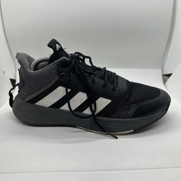 Adidas Own The Game Black White Mens Size 9 - Picture 2 of 14